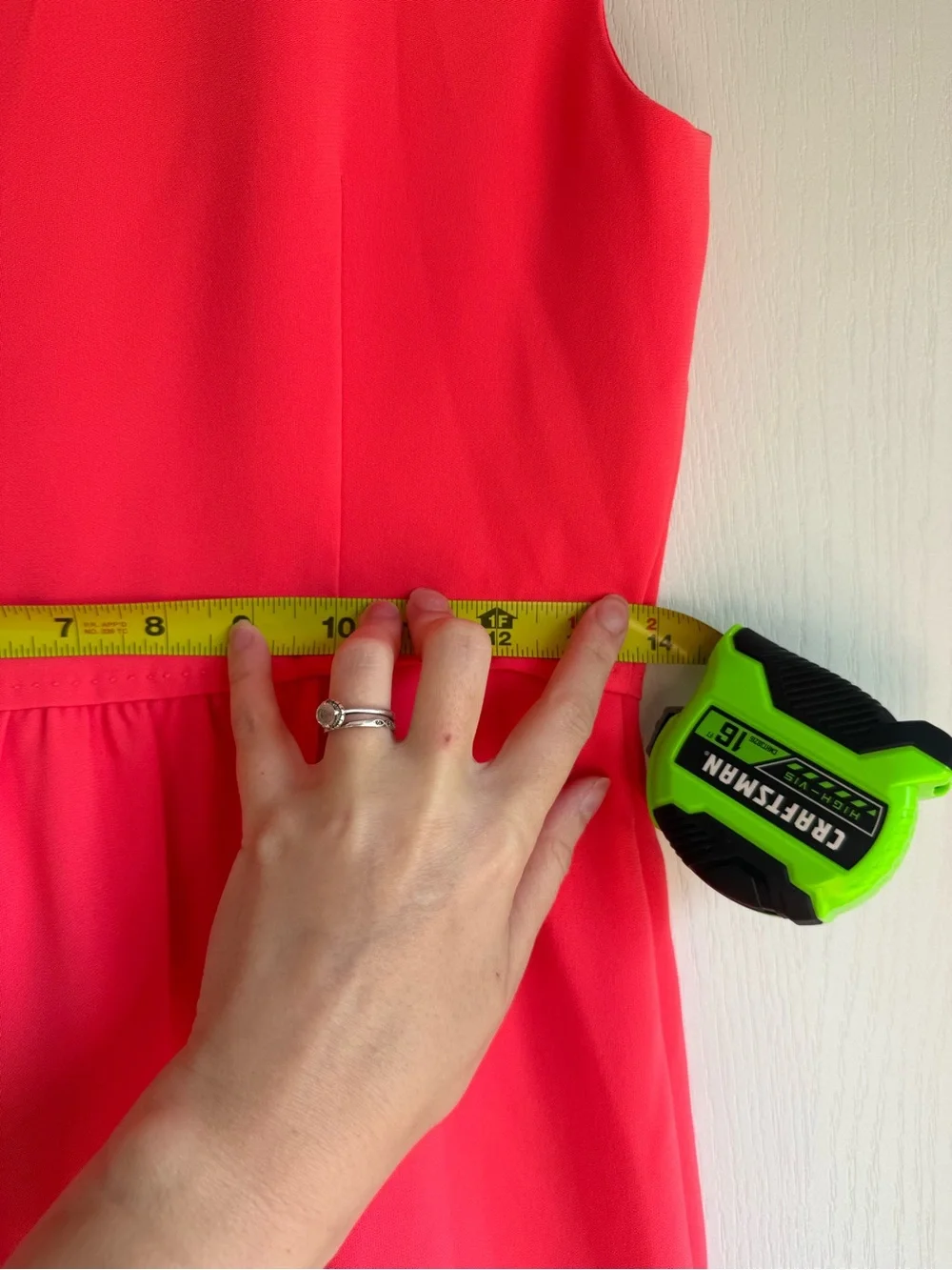 J. Crew Sleeveless Hot Coral Sheath Dress